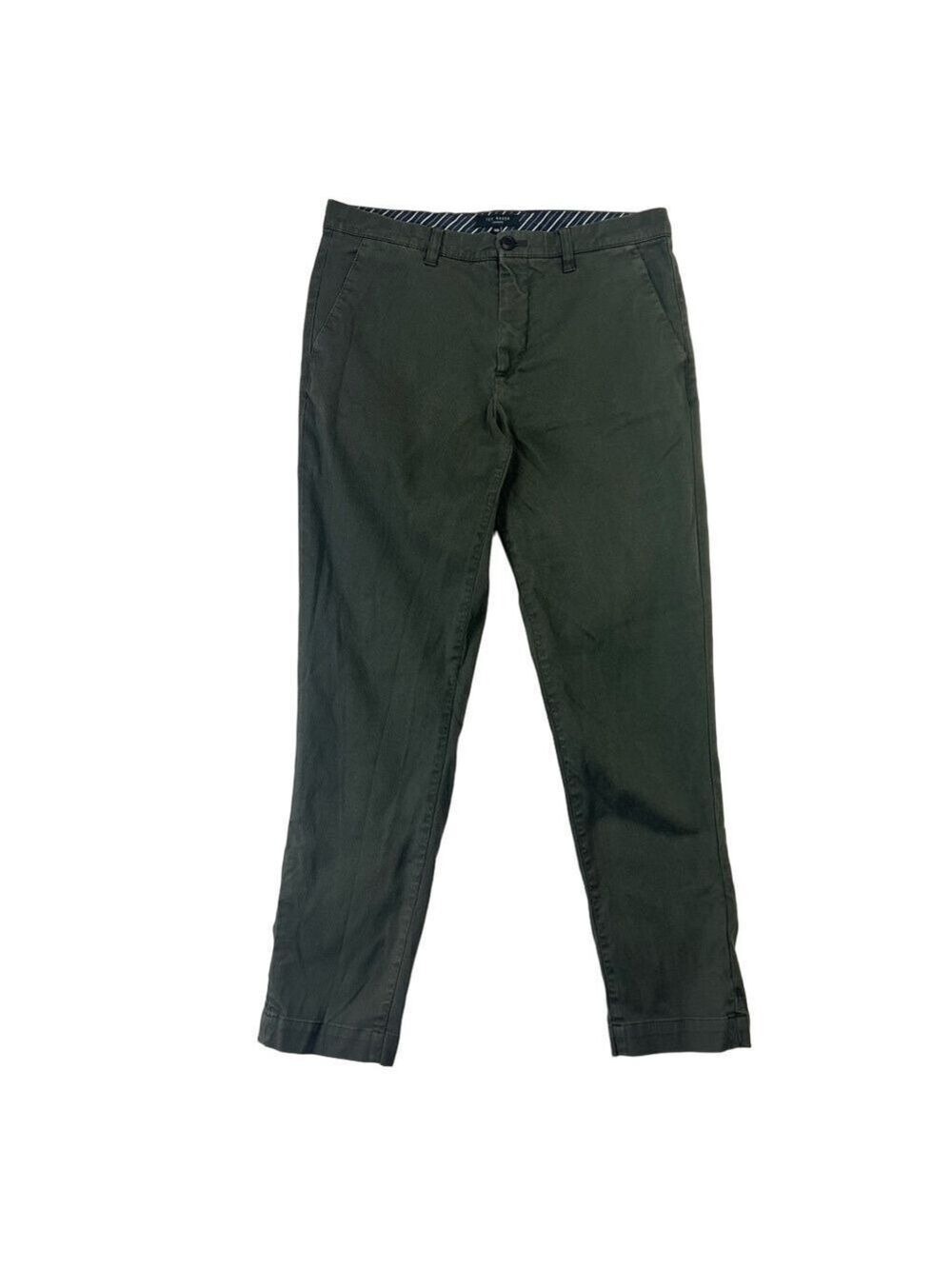 Ted Baker London Chino Pants Mens Slim Fit 32R Flat Front Stretch Casual Preppy